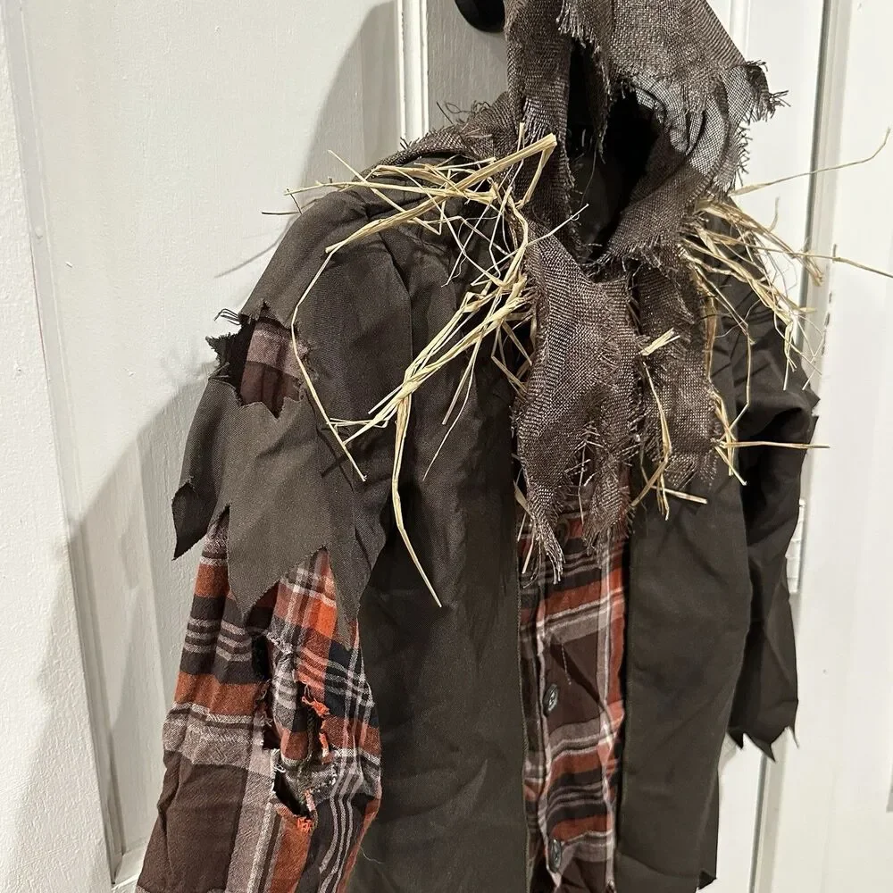 Spirit Halloween Child Creepy Scarecrow Costume Large (12-14) Spooky Scary Haunt - Picture 16 of 16